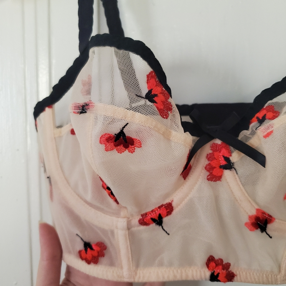 Lou-Paris Rouge Bra - Picture 4 of 5